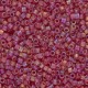 Miyuki delica kralen 11/0 - Matted transparent dark cranberry ab DB-867